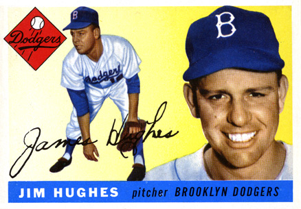 1955 Topps Jim Hughes #51 Baseball Card