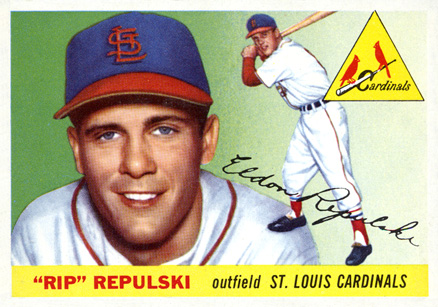1955 Topps Rip Repulski #55 Baseball Card