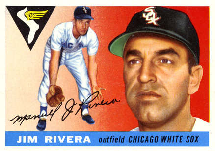 1955 Topps Jim Rivera #58 Baseball Card
