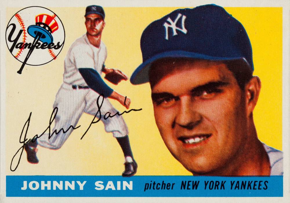 1955 Topps Johnny Sain #193 Baseball Card