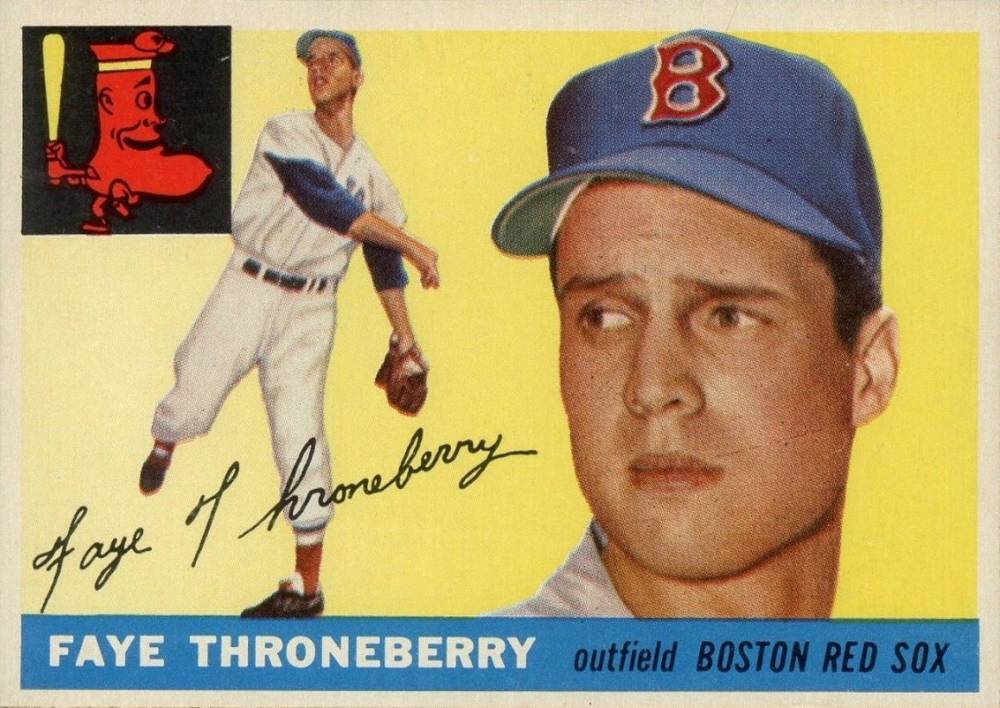 1955 Topps Faye Throneberry #163 Baseball Card