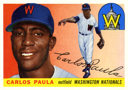 1955 Topps Carlos Paula #97 Baseball Card