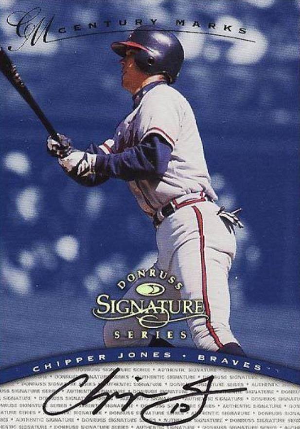 1997 Donruss Signature Century Marks Chipper Jones # Baseball Card