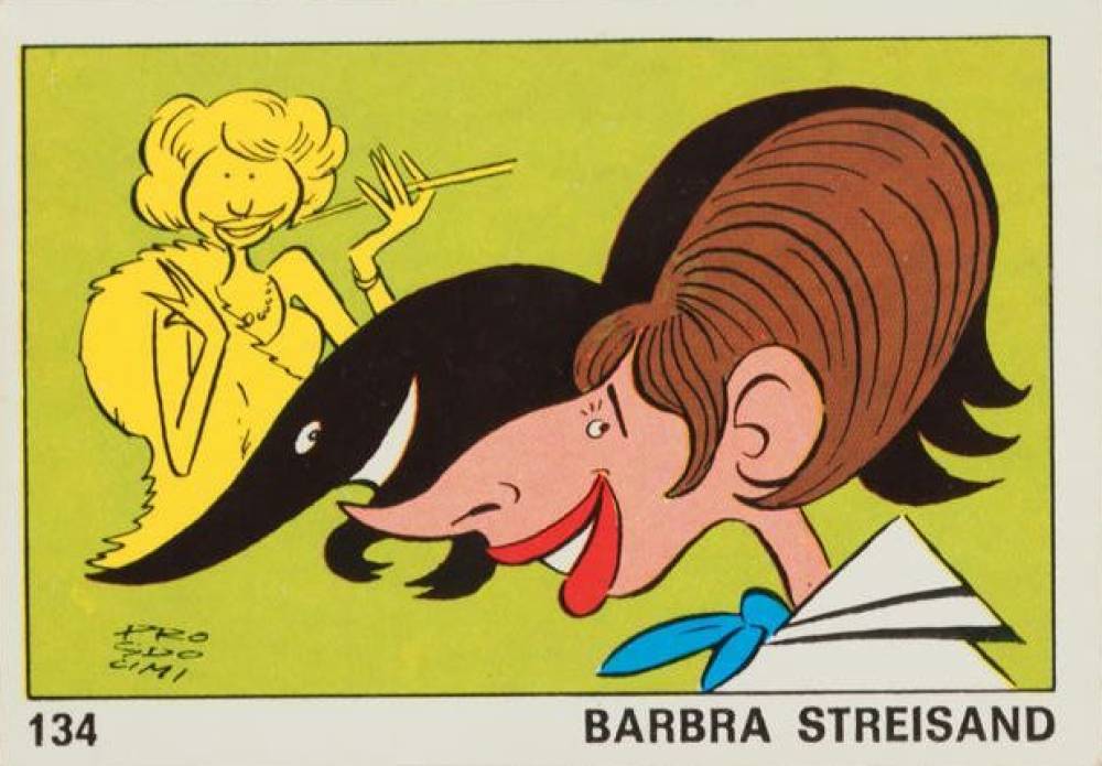 1973 Panini OK VIP Barbra Streisand #134 Non-Sports Card