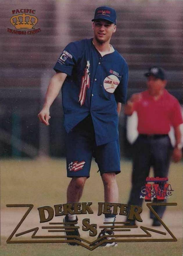 1997 Pacific Carlos Baerga Celebrities Softball Derek Jeter #9 Baseball Card