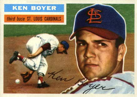1956 Topps Ken Boyer #14 Baseball Card