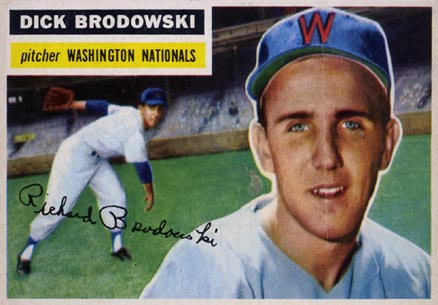 1956 Topps Dick Brodowski #157 Baseball Card