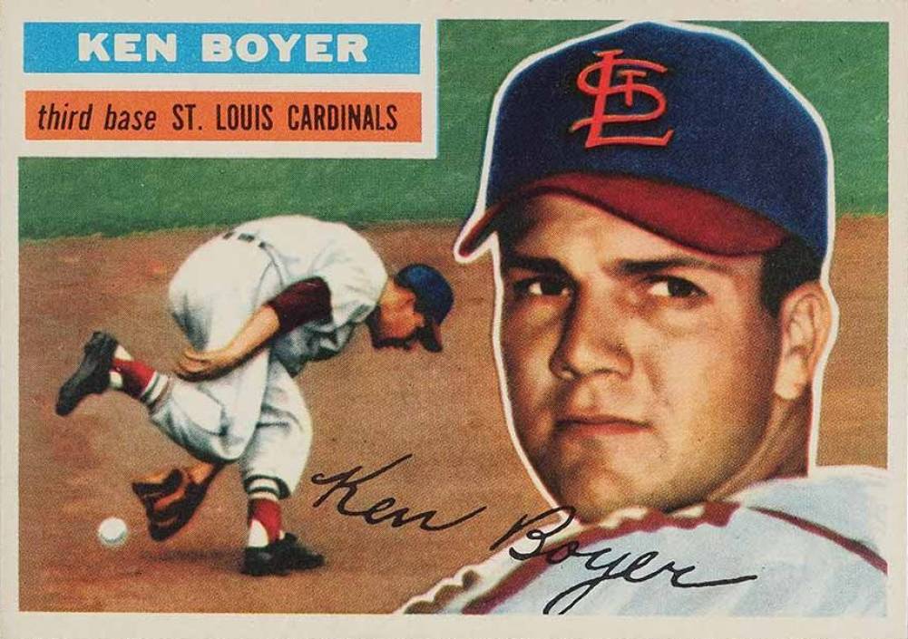 1956 Topps Ken Boyer #14g Baseball Card