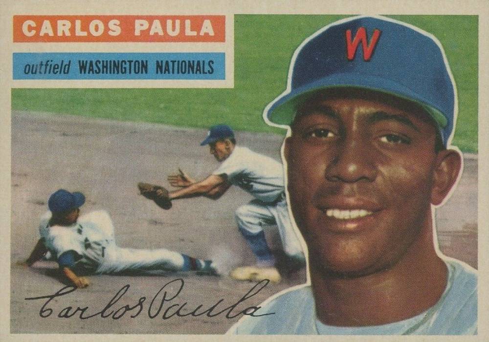 1956 Topps Carlos Paula #4g Baseball Card