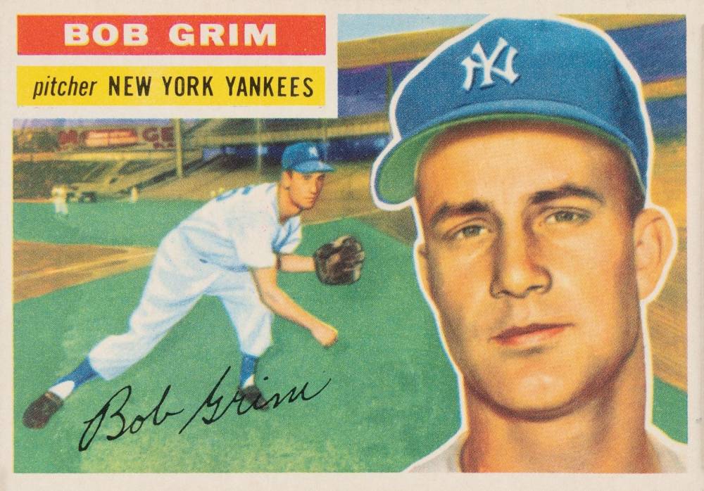 1956 Topps Bob Grim #52g Baseball Card