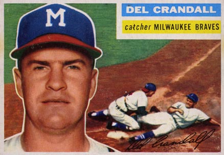 1956 Topps Del Crandall #175 Baseball Card