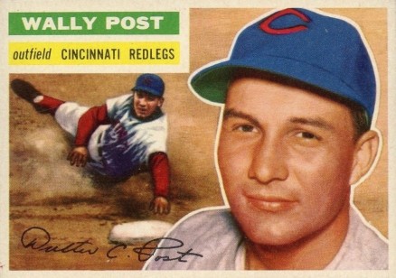 1956 Topps Wally Post #158 Baseball Card