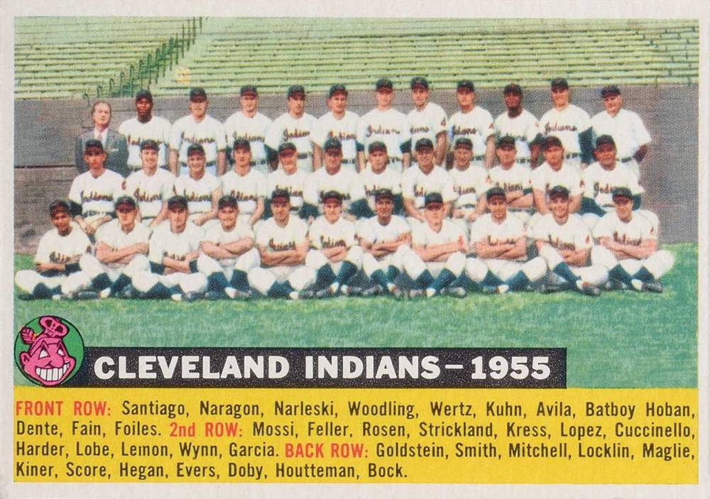 1956 Topps Cleveland Indians-1955 #85d Baseball Card