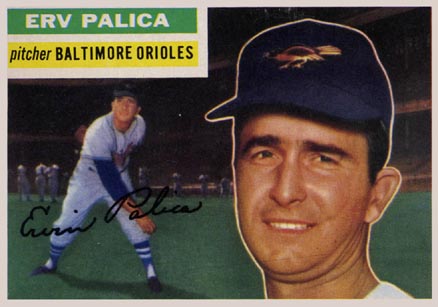 1956 Topps Erv Palica #206 Baseball Card