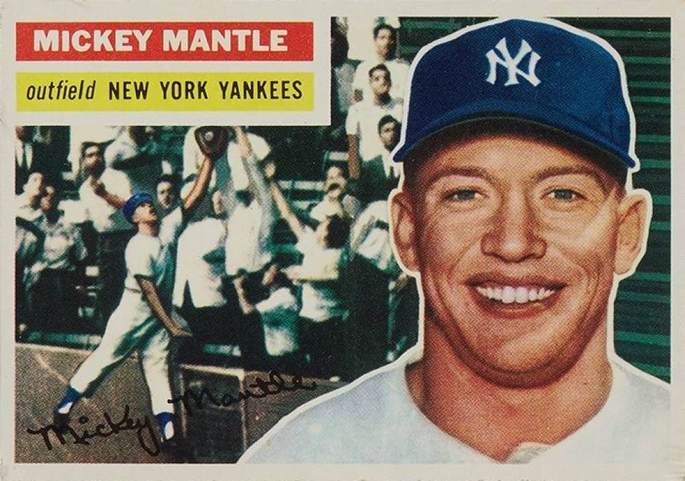 1956 Topps Mickey Mantle #135w Baseball Card