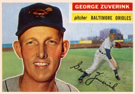 1956 Topps George Zuverink #276 Baseball Card