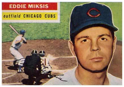 1956 Topps Eddie Miksis #285 Baseball Card