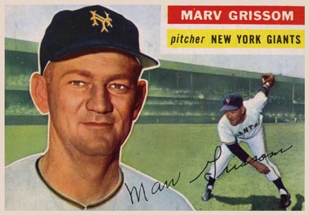 1956 Topps Marv Grissom #301 Baseball Card