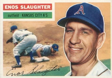 1956 Topps Enos Slaughter #109w Baseball Card