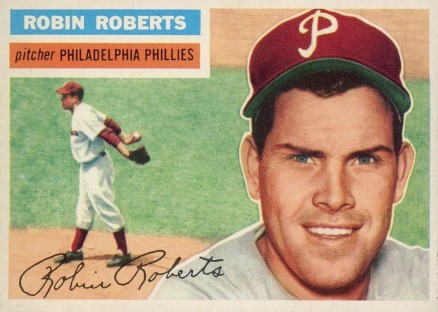 1956 Topps Robin Roberts #180w Baseball Card