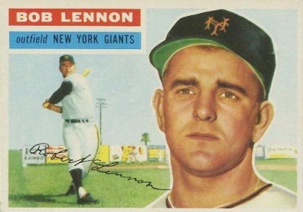1956 Topps Bob Lennon #104w Baseball Card