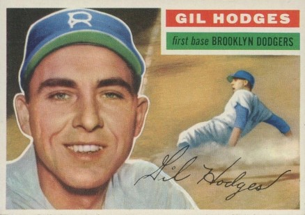 1956 Topps Gil Hodges #145w Baseball Card