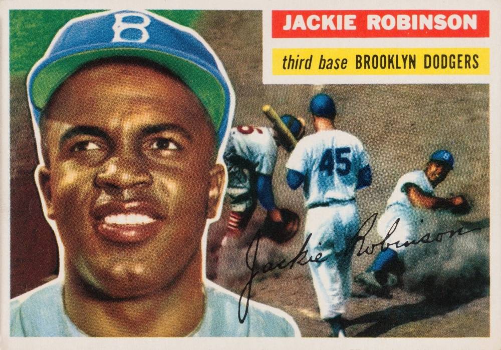1956 Topps Jackie Robinson #30g Baseball Card