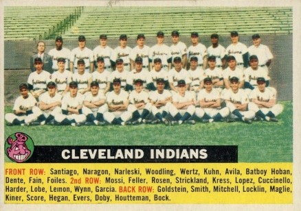 1956 Topps Cleveland Indians #85gc Baseball Card