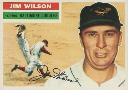 1956 Topps Jim Wilson #171w Baseball Card