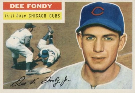 1956 Topps Dee Fondy #112w Baseball Card