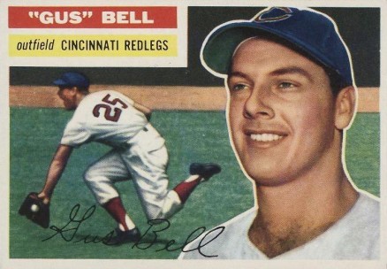 1956 Topps Gus Bell #162w Baseball Card