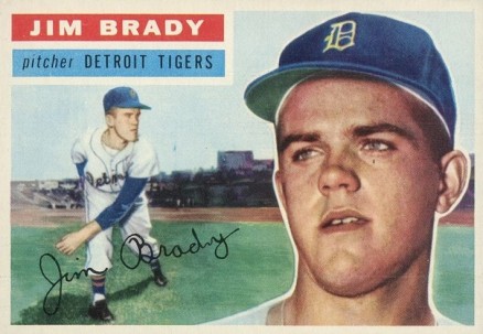 1956 Topps Jim Brady #126w Baseball Card