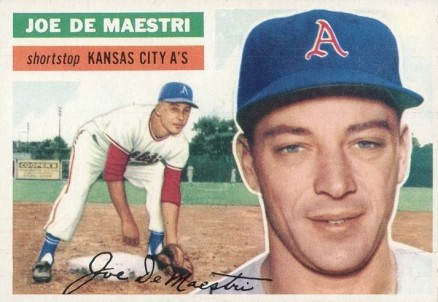 1956 Topps Joe DeMaestri #161w Baseball Card