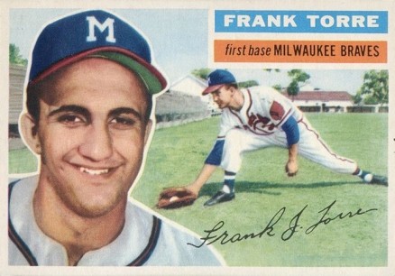 1956 Topps Frank Torre #172w Baseball Card