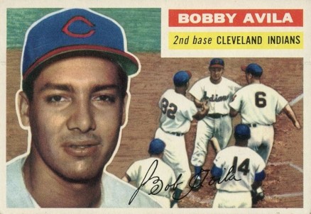 1956 Topps Bobby Avila #132w Baseball Card