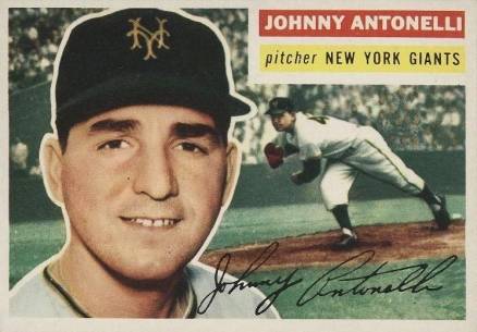 1956 Topps Johnny Antonelli #138w Baseball Card