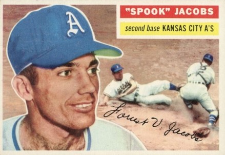1956 Topps Spook Jacobs #151w Baseball Card