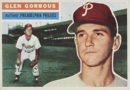1956 Topps Glen Gorbous #174w Baseball Card