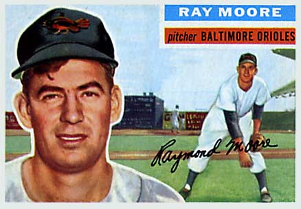 1956 Topps Ray Moore #43 Baseball Card