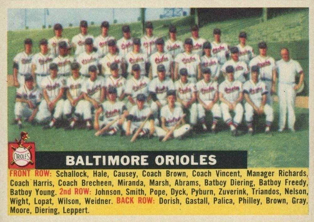 1956 Topps Baltimore Orioles #100wc Baseball Card
