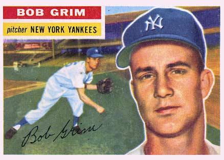1956 Topps Bob Grim #52 Baseball Card