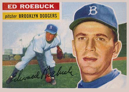 1956 Topps Ed Roebuck #58 Baseball Card