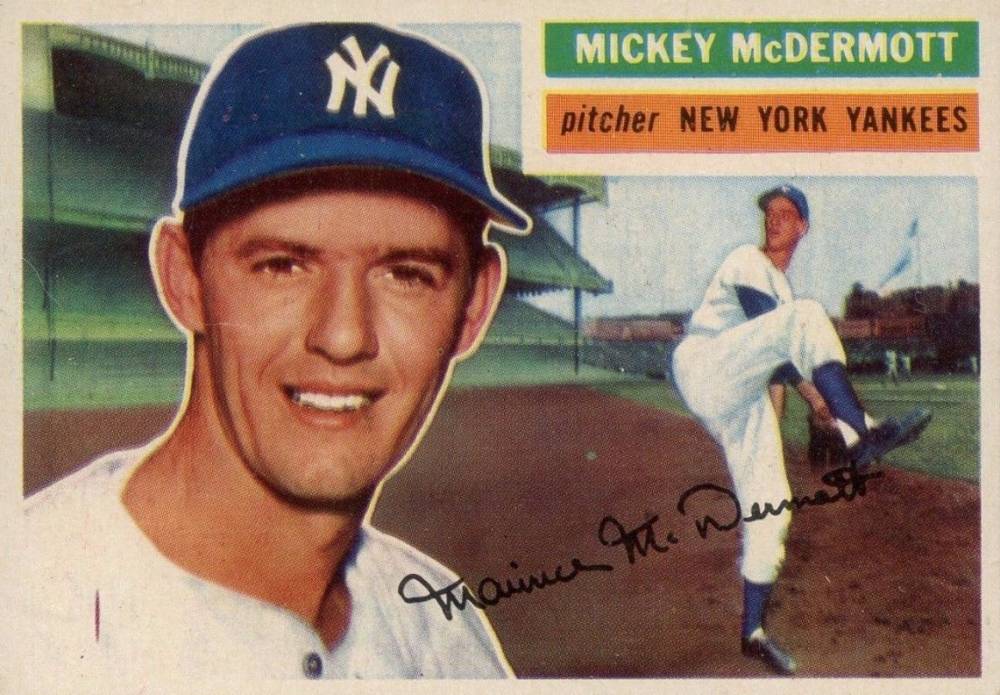 1956 Topps Mickey McDermott #340 Baseball Card