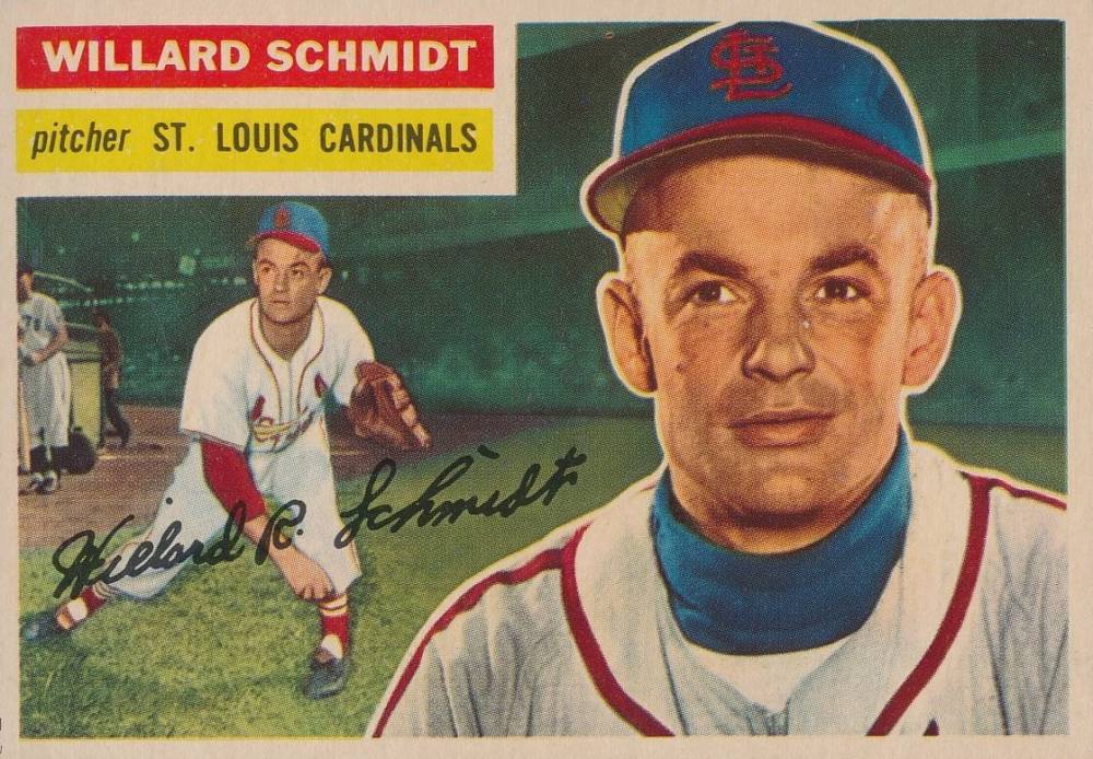 1956 Topps Willard Schmidt #323 Baseball Card