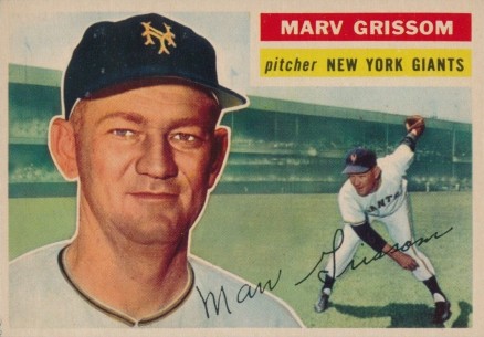 1956 Topps Marv Grissom #301 Baseball Card