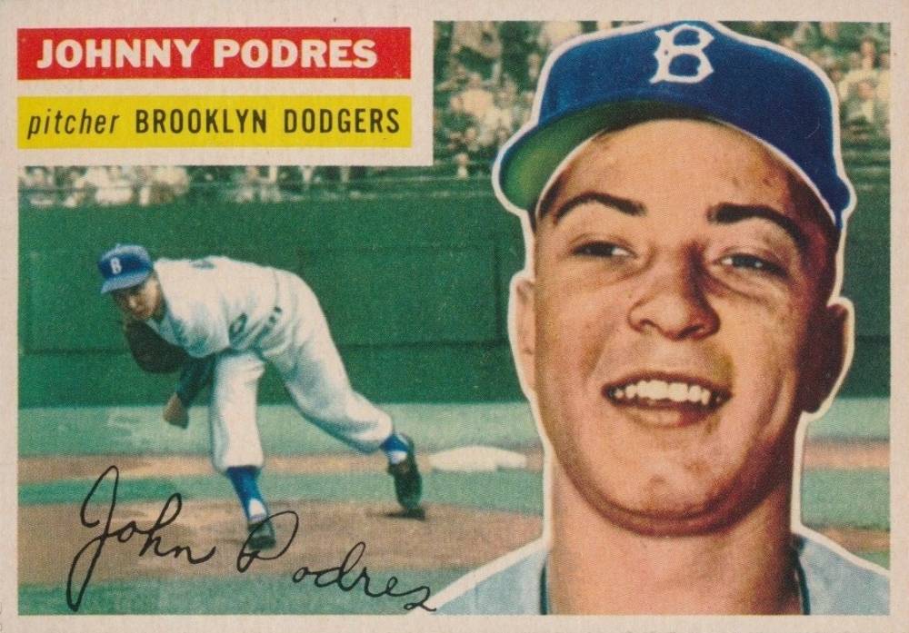 1956 Topps Johnny Podres #173 Baseball Card