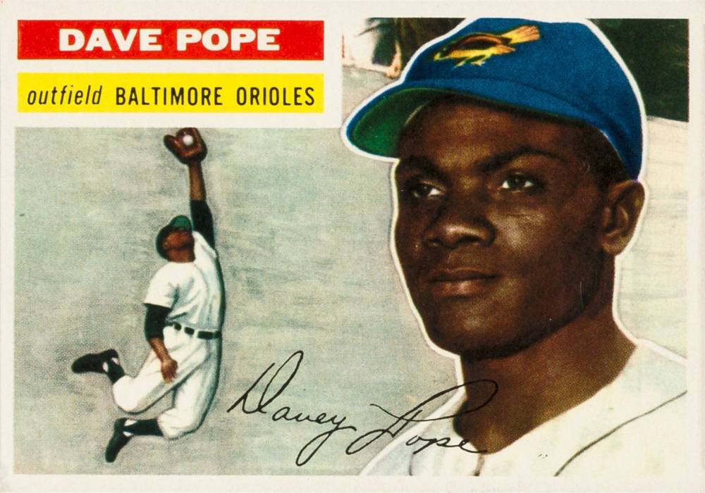 1956 Topps Dave Pope #154 Baseball Card