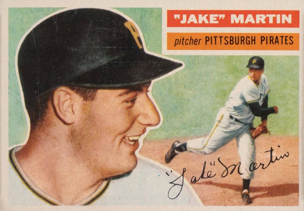 1956 Topps Jake Martin #129 Baseball Card