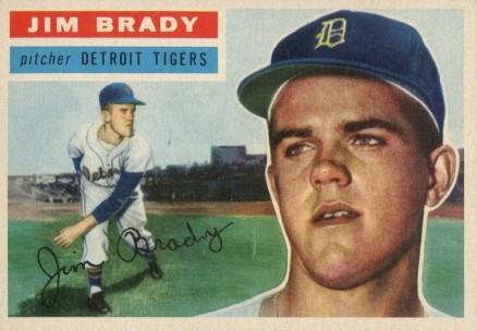 1956 Topps Jim Brady #126 Baseball Card