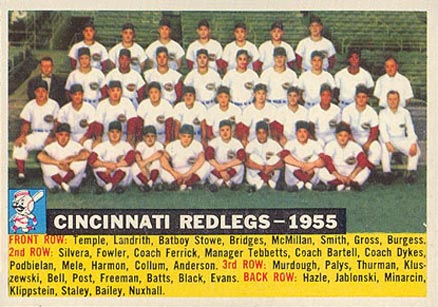 1956 Topps Cincinnati Redlegs-1955 #90d Baseball Card